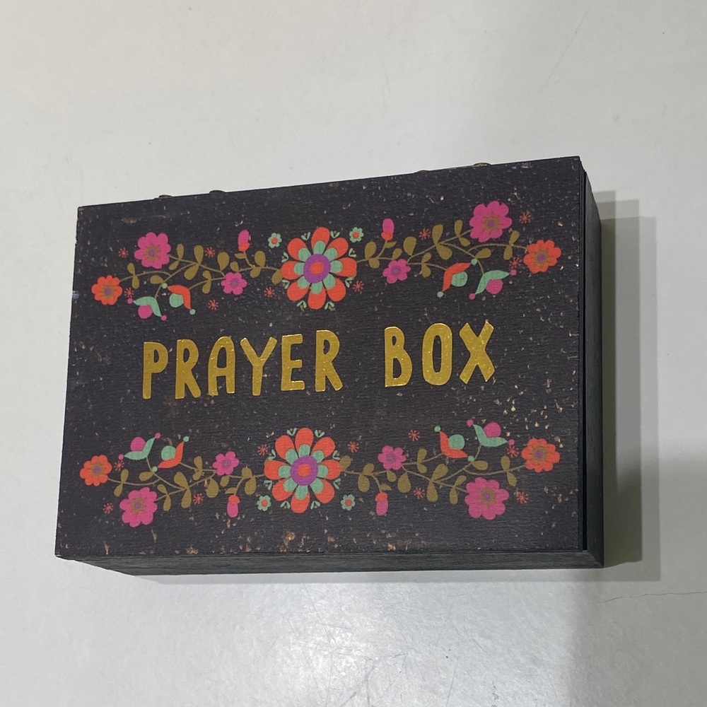Floral Prayer Box with Gold Accents by Natural Life